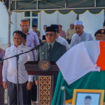 Bupati Thaher Pimpin Upacara Pelepasan Jenazah Plt Sekda Ahmad Dahlan Tamher