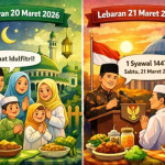 Pemerintah Tetapkan Lebaran Idul Fitri 21 Maret, Muhammadiyah Lebih Awal 20 Maret 2026