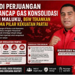 Konsolidasi Besar PDI Perjuangan di Maluku, BGW Tegaskan Lima Pilar Kekuatan Partai