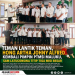 Teman Lantik Teman, Hong Artha Johny Alfred Kembali Pimpin PTMSI Maluku, Sam Latuconsina Titip Tiga Misi Besar