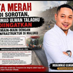 Tinta Merah Jadi Sorotan, Muhammad Ulwan Talaohu Diingatkan Jangan Main-Main dengan Proyek Infrastruktur di Maluku