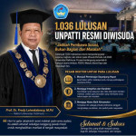 1.036 Lulusan Unpatti Resmi Diwisuda, Rektor: "Jadilah Pembawa Solusi, Bukan Bagian dari Masalah"