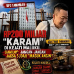 UP3 Tanimbar Rp200 Miliar “Karam” di Kejati Maluku, Siamiloy: Jangan-Jangan Jaksa Sudah “Masuk Angin”!