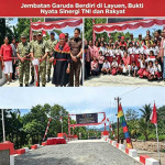 Jembatan Garuda Berdiri di Layuen, Pemkab SBB Sebut Bukti Nyata Sinergi TNI dan Rakyat