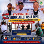 PTMSI Maluku Bidik Atlet Usia Dini, Alfred Hong Bawa Pingpong Goes To School ke Sekolah Rakyat Malteng
