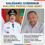 Kalesang: Hendrik Lewerissa Bukan Gubernur yang Tutup Mata terhadap Hak Adat