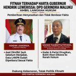 Gerindra Maluku Naikkan Level Perlawanan, Isu Harta Hendrik Lewerissa Dibawa ke Ranah Hukum
