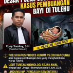 Rony Samloy Desak Polisi Proses Hukum Pelaku Pembuangan Bayi di Tulehu