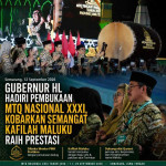 Gubernur HL Hadiri Pembukaan MTQ Nasional XXXI, Kobarkan Semangat Kafilah Maluku Raih Prestasi