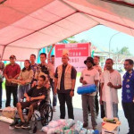 500 Warga Dobo Terima Bantuan Sembako Kemensos, Wabup Djumpa: Bukti Negara Hadir