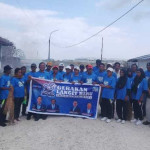 Thaher Hanubun dan Kader Partai Demokrat Malra Turun Langsung Bersihkan Kota Elat