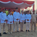 HL Kenakan Baret Merah kepada Wali Kota Tual, Diklat Laskar Gerindra Maluku Resmi Digelar