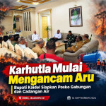 Karhutla Mulai Mengancam Aru, Bupati Kaidel Siapkan Posko Gabungan dan Cadangan Air
