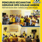 Pengurus Kecamatan dan Organisasi Sayap Geruduk DPD Golkar Ambon, Pertanyakan Arah Konsolidasi Musda